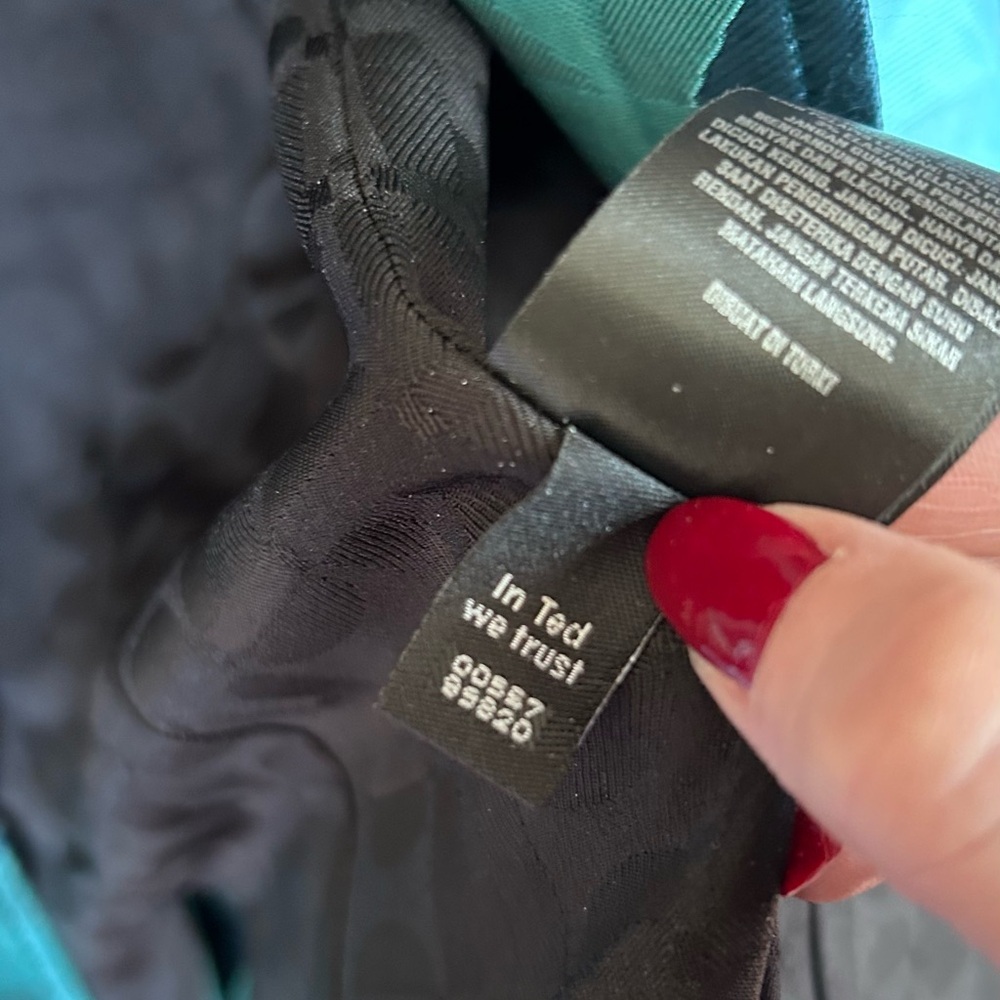 Ted Baker Teal Blue Geometric Pantsuit - Picture 8 of 9